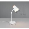 Lámparas Reality Pongo Lámparas de mesa LED Blanca, 1 luz