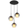 Lámparas Globo Lighting Barry Lámparas suspendidas Negro, 3 luces