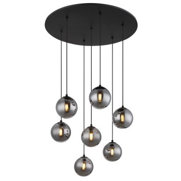 Lámparas Globo Lighting Riha Lámparas suspendidas Negro, 7 luces