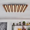 Tandragee Plafones, Panel LED Color madera, Negro, 1 luz