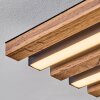 Tandragee Plafones, Panel LED Color madera, Negro, 1 luz