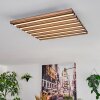 Tandragee Plafones, Panel LED Color madera, Negro, 1 luz