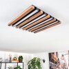 Tandragee Plafones, Panel LED Color madera, Negro, 1 luz