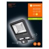 LEDVANCE POLYBAR Aplique para exterior Gris, 1 luz, Sensor de movimiento