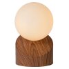 Lucide LEN Lámpara de escritorio Madera oscura, 1 luz